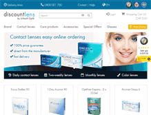 Tablet Screenshot of discountlens.ch