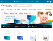 Tablet Screenshot of discountlens.fr